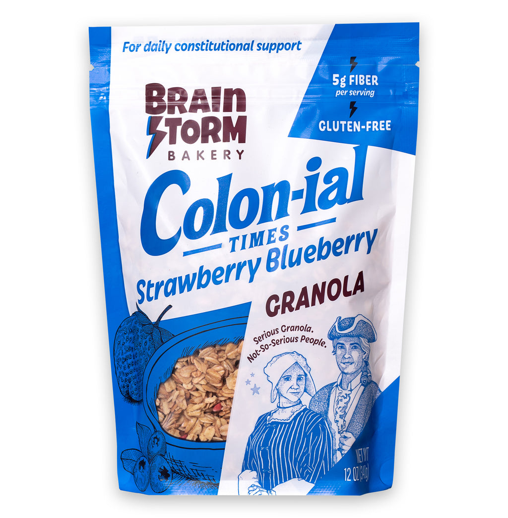 Colon-ial Times - Blueberry Strawberry Granola (12oz)  ***NEXT SHIP DATE IS 5/1****