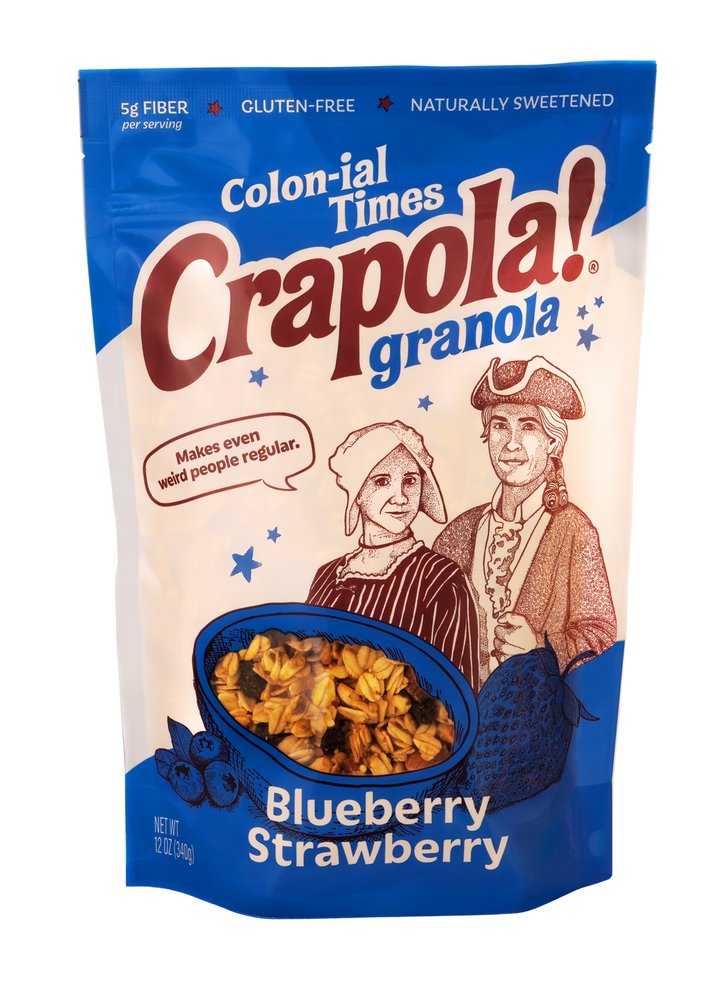 Colon-ial Times - Blueberry Strawberry Granola (12oz)