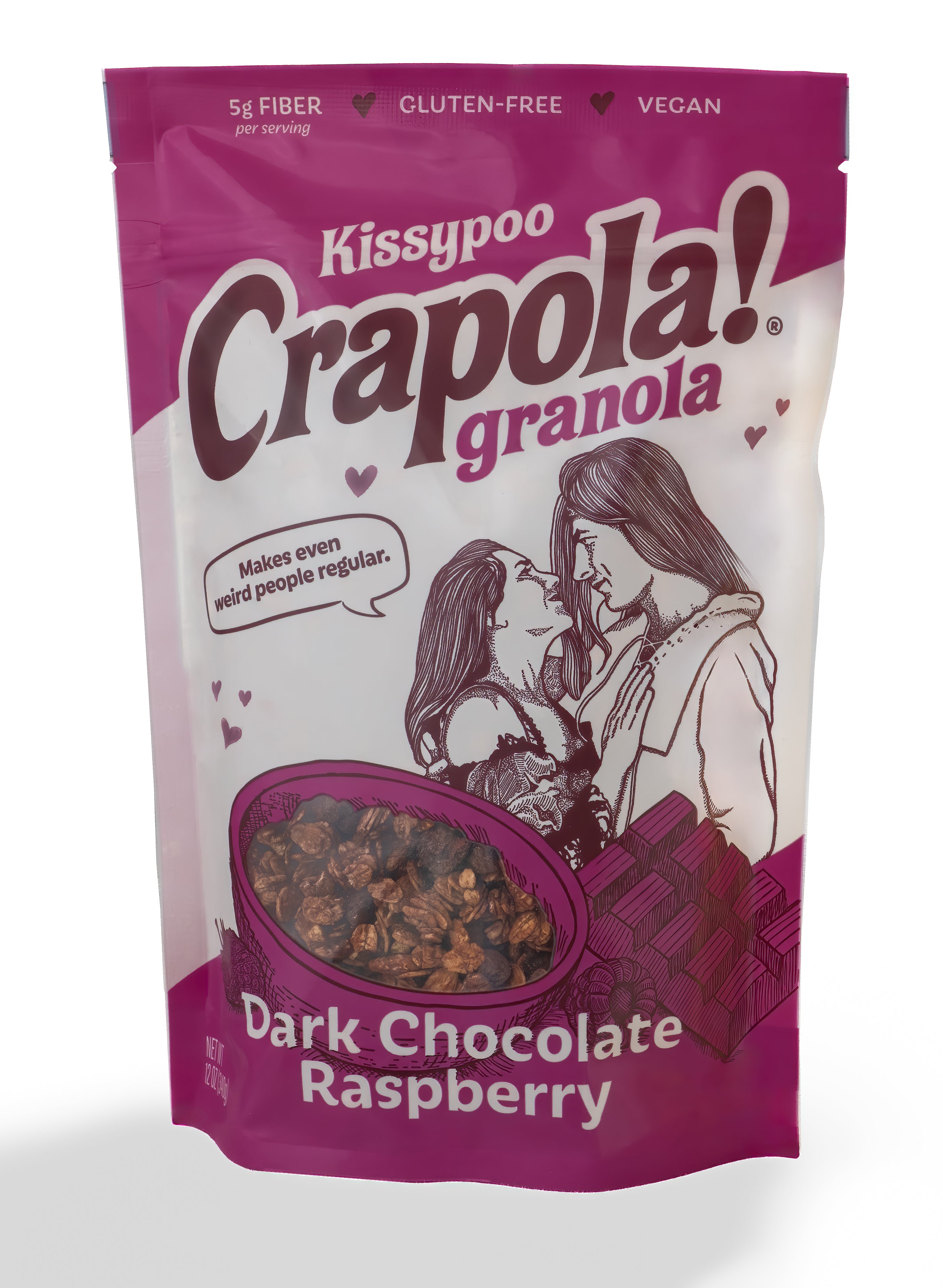 Kissypoo - Chocolate Raspberry Granola (12oz)