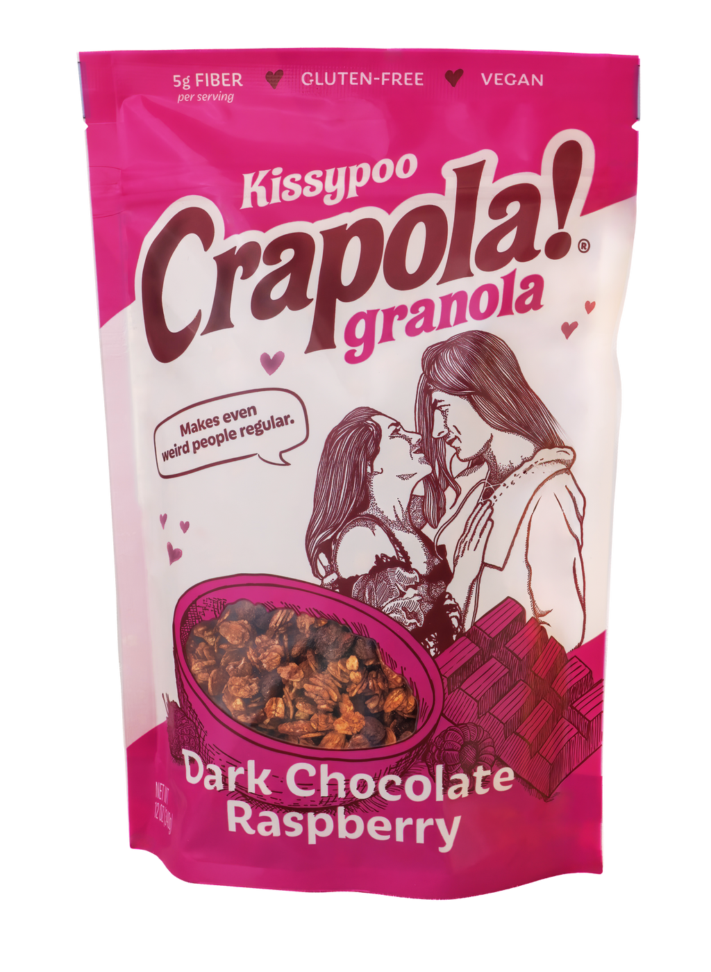 Kissypoo - Chocolate Raspberry Granola (12oz)