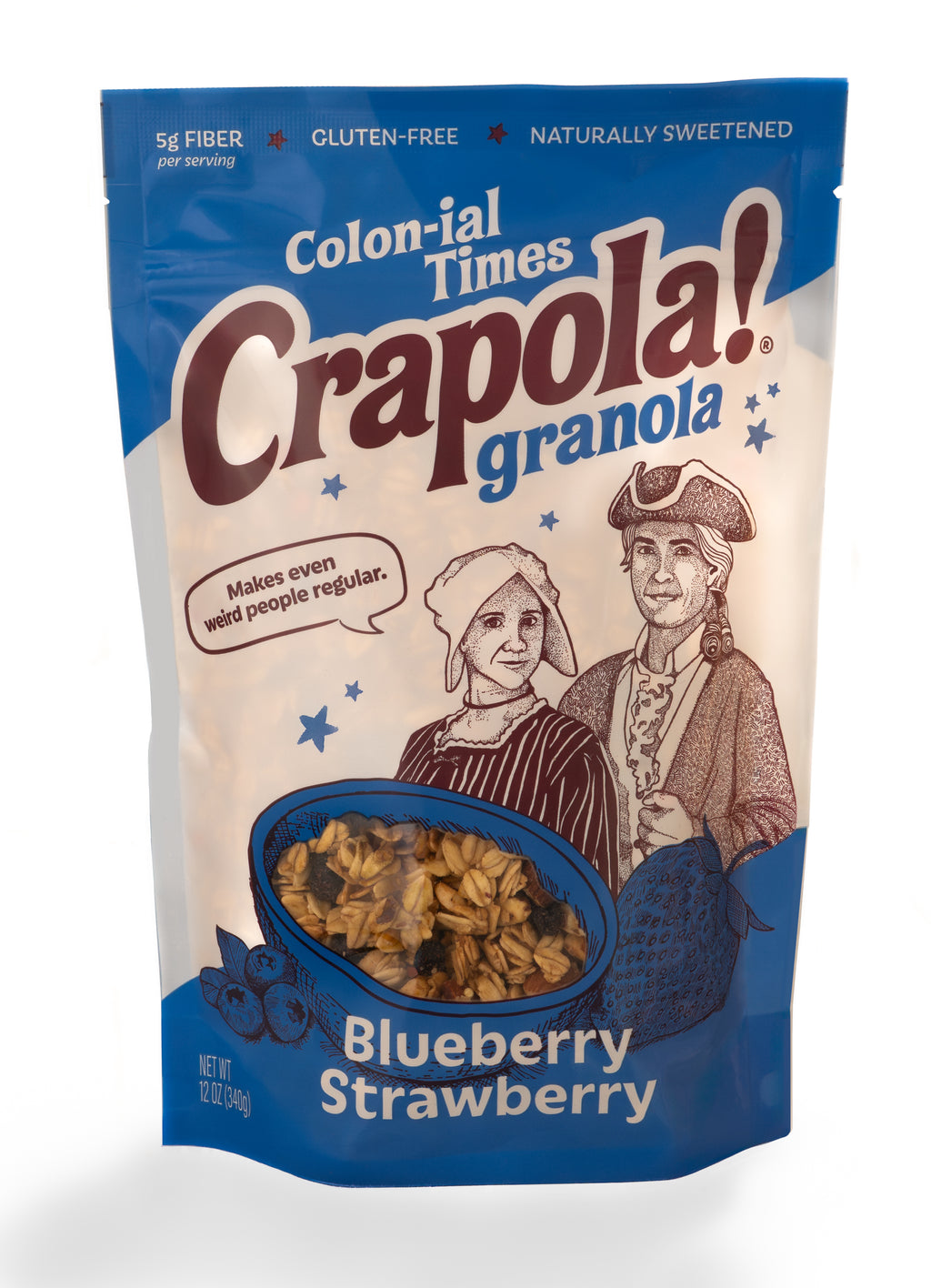 Colon-ial Times - Blueberry Strawberry Granola (12oz)
