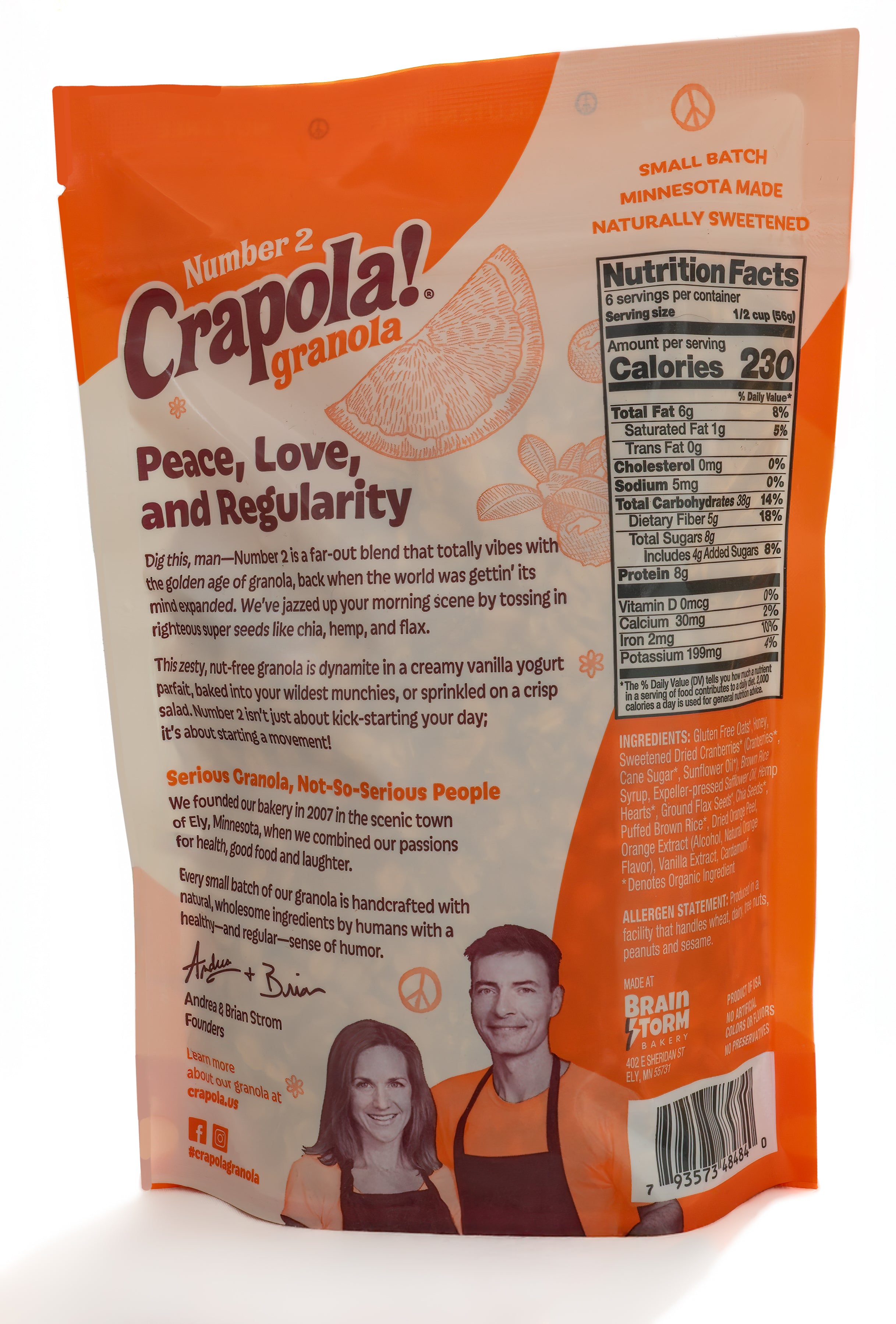 Number Two - Cranberry Orange Granola (12oz)  *** PLEASE NOTE, NEXT SHIP DATE IS 10/14 ***