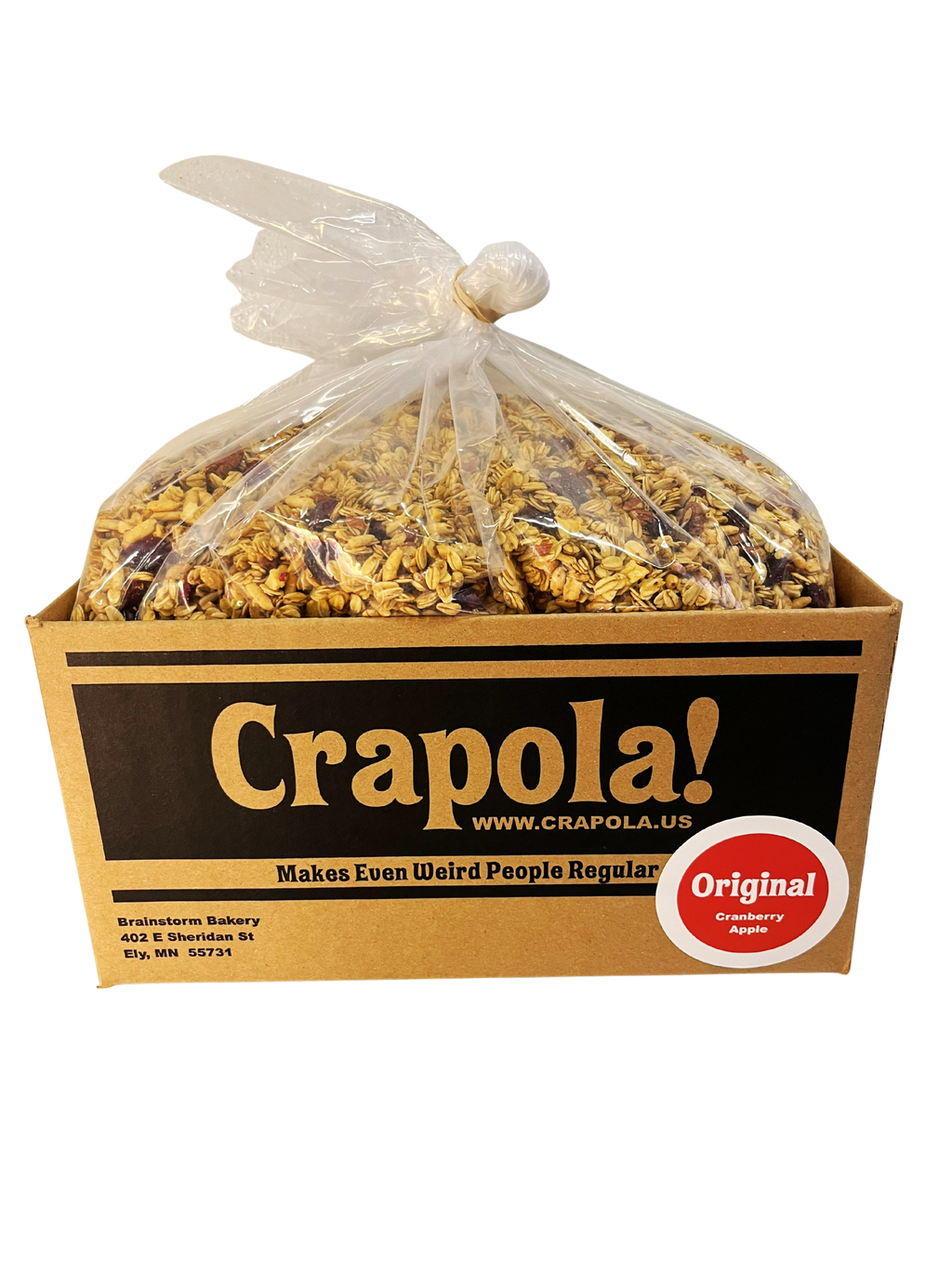 Crapola! Original Bulk - Cranberry Apple Granola (8lb bag)  *** TEMPORARILY OUT OF STOCK, NEXT SHIP DATE IS 11/28 ***